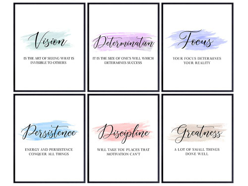 Home Office Decor Motivational poster Set - Office Wall Art - Motivation Motivational Wall Decor - Entrepreneur Positive Quotes Inspiration Inspirational Quotes Wall Art - Yellowbird Art & Design Home Office Decor Motivational poster Set - Office Wall Art - Motivation Motivational Wall Decor - Entrepreneur Positive Quotes Inspiration Inspirational Quotes Wall Art - Yellowbird Art & Design