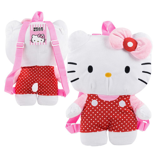 Fast Forward Hello Kitty 14" Plush Backpack- Red Fast Forward Hello Kitty 14" Plush Backpack- Red