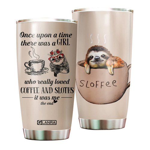 Neonoza Sloth Tumblers, Sloth Gifts for Sloth Lovers, Sloth Tumbler 20 Oz Stainless Steel with Lid, Sloffee Travel Coffee Mug, Once Upon A Time Cup, Animals Lovers Women Gifts Neonoza Sloth Tumblers, Sloth Gifts for Sloth Lovers, Sloth Tumbler 20 Oz Stainless Steel with Lid, Sloffee Travel Coffee Mug, Once Upon A Time Cup, Animals Lovers Women Gifts