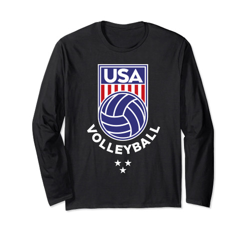 Volleyball USA Support the Team Shirt USA Flag Beach Long Sleeve T-Shirt Volleyball USA Support the Team Shirt USA Flag Beach Long Sleeve T-Shirt
