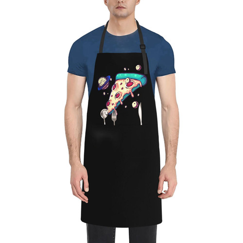 LIFANGMI Adjustable Space Pizzas Apron For Men Women Waterproof With Pockets Bib Kitchen Cooking Chef Restaurant Aprons