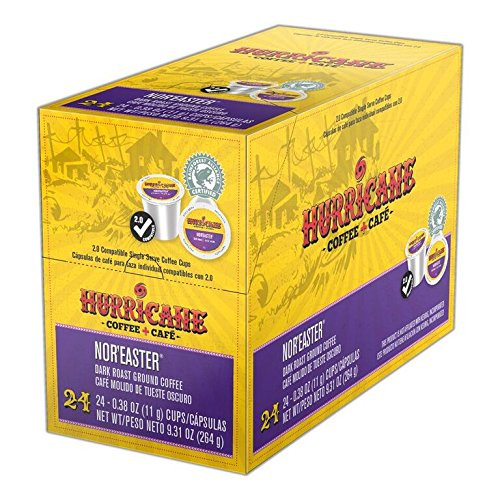 Hurricane  Noreaster Coffee, Single Serve Cups for Keurig K Cup Brewers, 24 Count