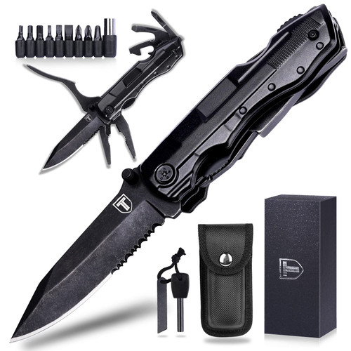 TRSCIND Pocket Knife Multitool, Gifts for Men Him Dad Husband, Valentines Day Anniversary Birthday Gifts Idea for Him, Cool Gadgets for Outdoor Survival Fishing, Camping Accessories TRSCIND Pocket Knife Multitool, Gifts for Men Him Dad Husband, Valentines Day Anniversary Birthday Gifts Idea for Him, Cool Gadgets for Outdoor Survival Fishing, Camping Accessories