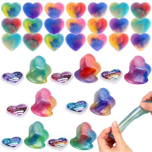 28PACK Valentines Day Galaxy Slime Hearts for Kids? Valentines Slime with Cards for Valentine Party Favor, Gift Exchange, Valentine's Greeting Cards. 28PACK Valentines Day Galaxy Slime Hearts for Kids? Valentines Slime with Cards for Valentine Party Favor, Gift Exchange, Valentine's Greeting Cards.