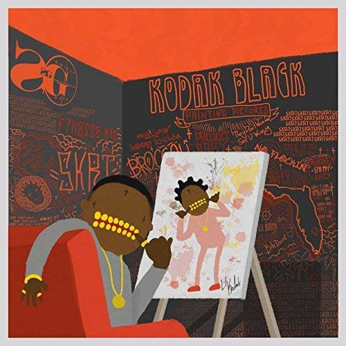 Burning Desire Poster Kodak Black Famous American Rapper Singer 12 x 18 Inch Rolled Poster