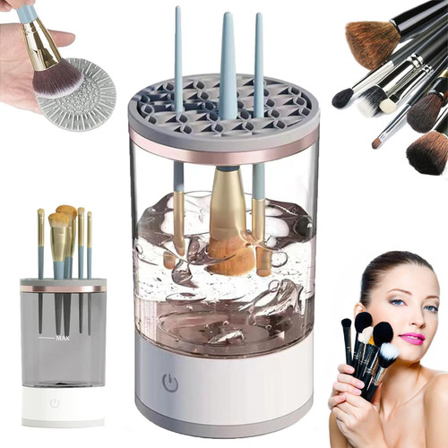 Brushly Pro Cosmetic Brush Cleaner, Brushy Makeup Brush Cleaner, Automatic Spinning Makeup Brush Cleaner,Deep Cleaning USB Powered.