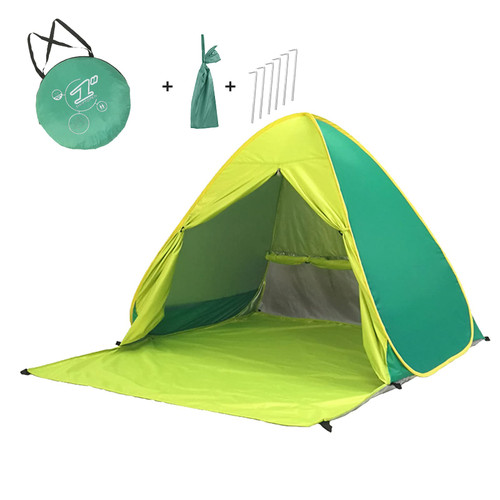 Beach Tent, Magicorange Pop Up Baby Beach Beach Shade, UPF 50+ Instant Portable Tent Sun Shelter for 2-3 Person, Automatic Beach Tent with Carry Bag(Green)