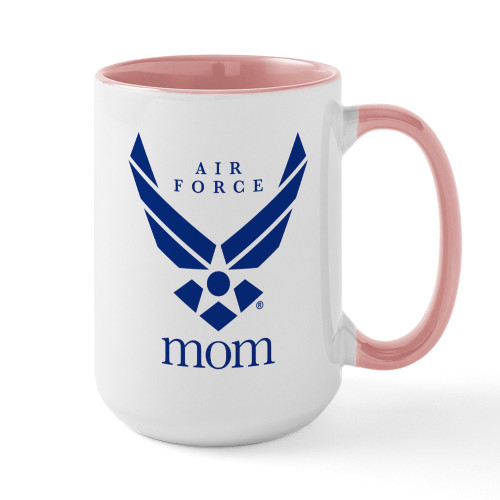 CafePress U.S. Air Force Mom Ceramic Coffee Mug, Tea Cup 15 oz