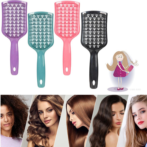 Unbrush Detangling Hair Brush,Detangling Brush for Curly Hair,Anti-Static Massage Paddle Brush,Wet and Dry Detangle Brush,Paddle Hairbrush,Unbrash Detangling Scalp Brush (4PCS)