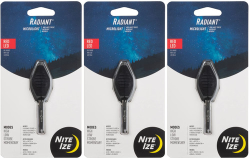 Nite Ize Radiant Microlight Black Body Red LED