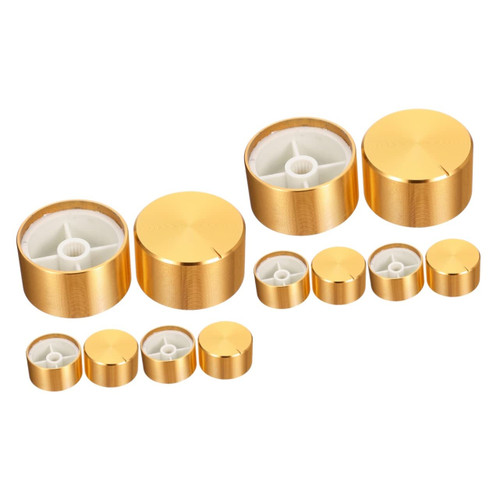 Vaguelly 12 Pcs Audio Guitar Knob Electric Guitar Knobs Guitar Volume Control Knobs Professional Potentiometer Control Knobs Bass Volume Knobs Guitar Sound Knob Major Amplifier Aluminum