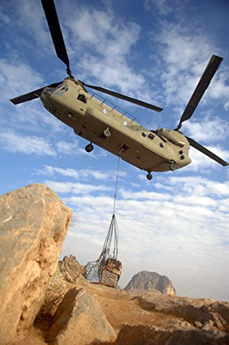 A US Army CH-47 Chinook helicopter Poster Print by Stocktrek Images (11 x 17)