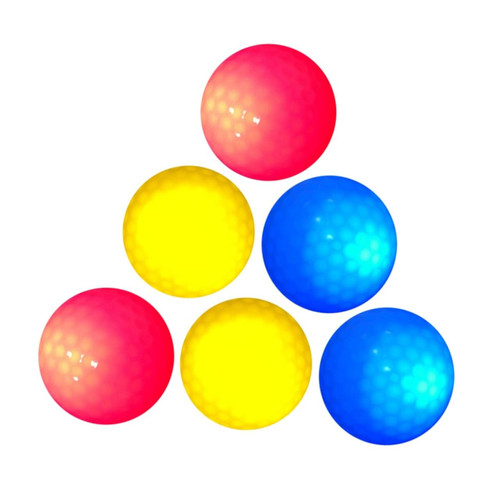 BESPORTBLE 6pcs Standard Balls Kid Balls Glowing Balls Glow Balls Shining Balls Soft Balls Light Ball Practice Balls Flashing Ball Golf Balls for Night Play Novelty Balls Led Electronic Ball