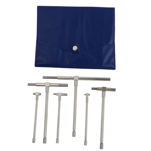 SOLUSTRE 6pcs Set Telescoping Gauge Telescoping Gage Kit T- Bore Measuring Tool Telescoping Hole Gauge Precision Tools Quick Internal Gauge T Hole Gauges Stainless Steel Adjustable Meter