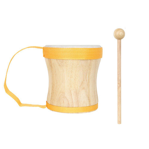 Naiveferry Wood Bongo Drums with Drum Stick, Natural Wood Percussion Musical Instrument Rhythm Music Bongos Musical Instruments