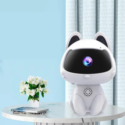 VBESTLIFE HD Robot Security Camera, WiFi Remote Monitoring Smart Indoor Pet Dog Cat Cam, Home Security Camera Robot Surveillance Camera, 2 Way Voice Calling, Loop Recording