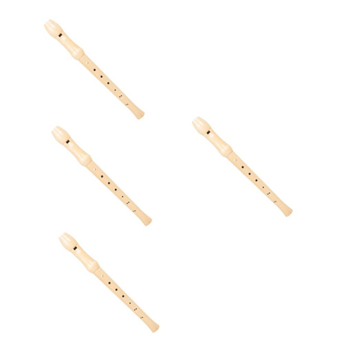 ERINGOGO 4pcs 8 Hole Clarinet Student Clarinet Student Practice Wind Instrument Practice 8-hole Clarinet Instrument Simple Clarinet Instrument Aldult Wooden Flute Child