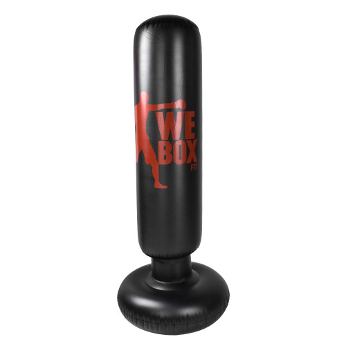 Inflatable Bag, 1.6m PVC Inflatable Boxing Punching Kick Training Tumbler Bag Pressure Relief Accessory