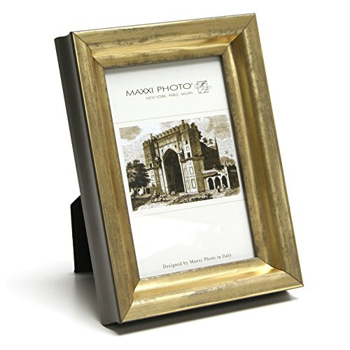 Maxxi Designs Photo Picture 4" x 6" Romanza Antique Gold Frame,