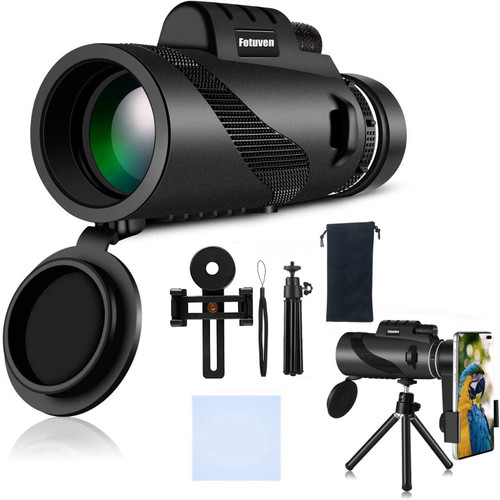 80x100 Monocular-Telescope Monocular-Bird Sighting Glass Monoculars High Definition for Adults High Powered with Smartphone Adapter Telescope Watching Wildlife Camping Hiking (Black) 80x100 Monocular-Telescope Monocular-Bird Sighting Glass Monoculars High Definition for Adults High Powered with Smartphone Adapter Telescope Watching Wildlife Camping Hiking (Black)