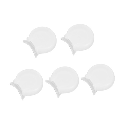 Toyvian 5pcs Clarinet Finger Rest Cover Clarinet Pad Clarinet Oboe Thumb Rest Clarinet Parts Clarinet Playing Thumb Support White Accessories Clarinet Thumb Rest Flute Major Rubber