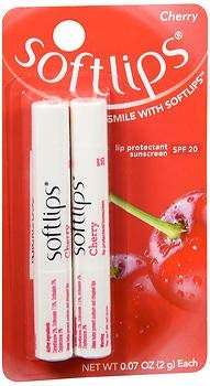 Softlips Lip Protectant/Sunscreen SPF 20 Cherry (Pack of 6)