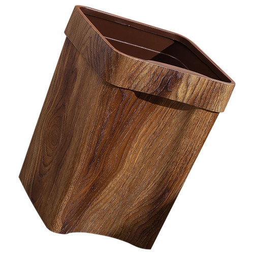 LABRIMP Trashcans for Bathrooms Wastebasket Bin Large Capacity Garbage Can Wood Wastebasket Small Wastebasket Small Recycling Container Kitchen Garbage Bin Office Plastic Household Big Bag