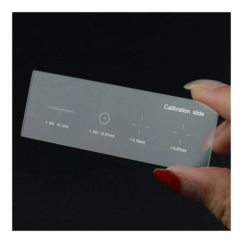 Microscope Accessories Kit for Adult 0.01mm Calibrate Microscope Slide Stage Micrometer Calibration with 4 Scales Accessory