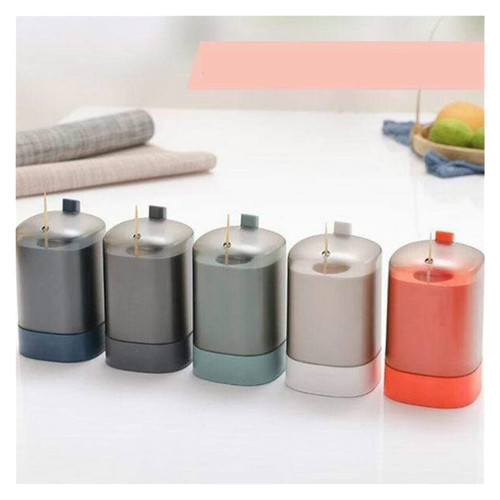 Toothpick Dispenser Automatic Toothpick Box Holder Container Portable Toothpick Dispenser Automatic Household Cotton Swab Decoratio Toothpick Holder (Color : White Box)