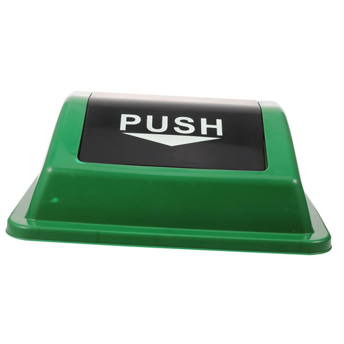 TIDTALEO Trash Can Lid Square Trash Bin Replacements Trash Recycling Swing Lid Cover Reusable Garbage Can Lid Waste Bin Cover Garbage Can Replacement Lid Plastic to Rotate Joystick Round