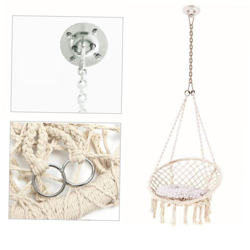 Kisangel 1 Set Hammock Swing Chain Hanging Accessories Hammock Chair Hanging Kits Heavy Duty Hooks Swing Chair Accessories Hanging Chair Chain Hanging Chair Accessories Coat Hanger Ceiling