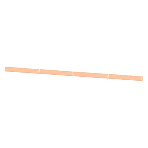EXCEART 4pcs Copper Ruler Wave Ruler Woodworking Measuring Ruler Drafting Wave Ruler Geometric Drafting Tools Ruler for Drawing Drafting Ruler Math Ruler Student Lettering Centimeter Ruler