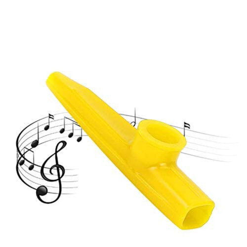 Pwshymi Mini Kazoos,Portable for Travel Kazoo Instrument for Practice(yellow) Good Gifts for Kids Musical Instruments Kazoo Flute Diaphragms for Music Lovers Party Favors