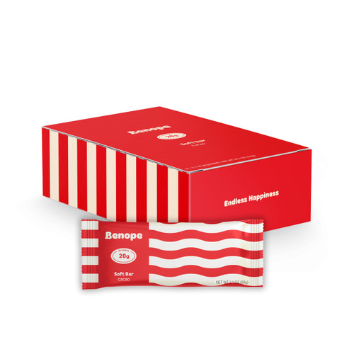 Benope Softbar cacao protein bar 60g x 12ea, high protein, low sugar, low carb, gluten free, energy bar, nutritious snack, sports nutrition protein bars, high protein bars Benope Softbar cacao protein bar 60g x 12ea, high protein, low sugar, low carb, gluten free, energy bar, nutritious snack, sports nutrition protein bars, high protein bars