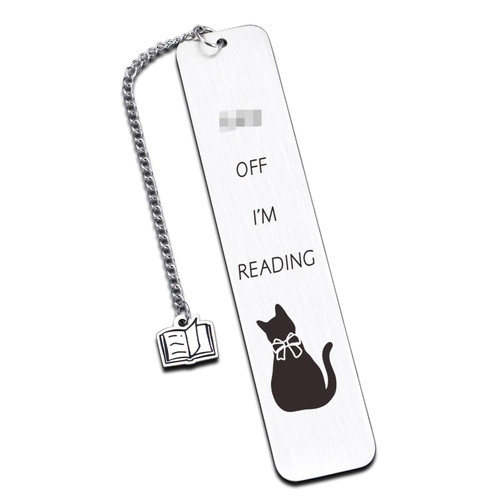Funny Bookmarks for Book Lovers, Reading Gifts for Women Men Writers Readers Friends Christmas Gifts, Stocking Stuffers for Men Women Teens Girl Boy Graduation Gifts for Her Him Cat Lover Bookmark