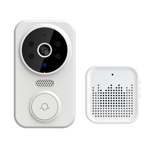 Smart Video Doorbell Camera Wi-Fi Wireless with ding-Dong Machine, Night Vision 2.4G WiFi Rechargeable 2-Way Audio, HD Image for Home Security Door