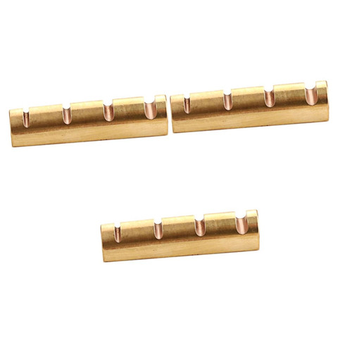 ERINGOGO 3pcs Pillow on Bass Guitar Accesories Guitar Body Blank Bridge Saddles Slotted Saddle Nut Electric Music Instrument Nut Electric Guitar Accessories Bridge Nuts Brass String Ukulele