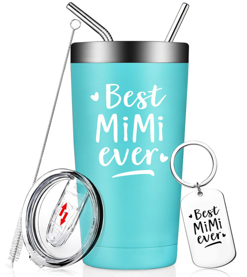 Fufendio Mimi Gifts for Grandma - Best Mimi Ever Gifts - Mimi Mothers Day Gifts - Birthday Gifts for Mimi - Mimi Tumbler Cup 20oz