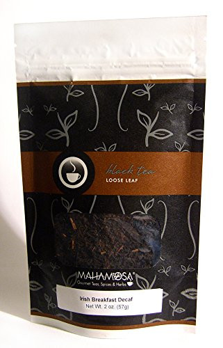 Mahamosa Decaffeinated Black Tea Loose Leaf (Looseleaf) - Irish Breakfast Decaf 2 oz