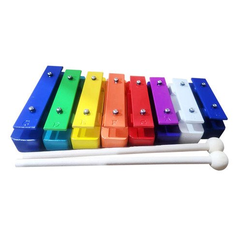 Vaveren Xylophone 8 Note Glockenspiel for Children Music Teaching, Gifts, Learning Tuned Instrument Music Toys for Preschool