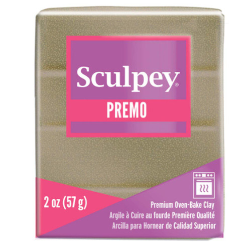 Premo Sculpey Accents Oven Bake Clay (Yellow Gold Glitter)
