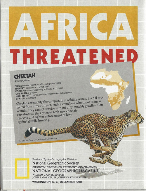 National Geographic Map - Africa Threatened