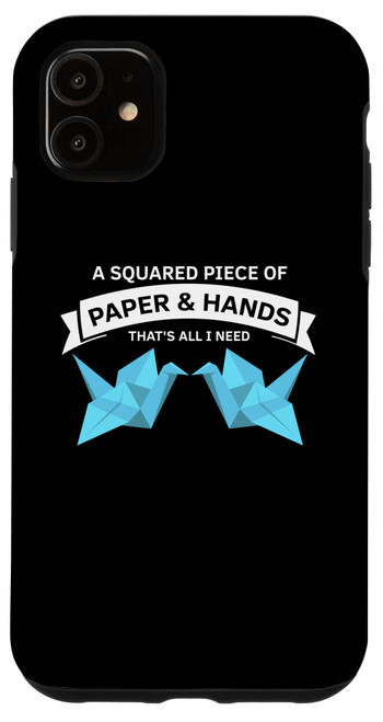 iPhone 11 Japanese Origami Design and Colorful Kirigami Origami Case