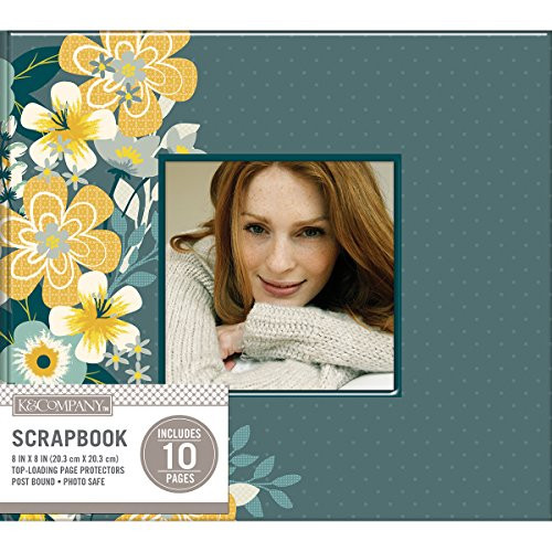 K&Company 30-705111 Patterned Post Bound Window Album 8"X8"-Mod Floral
