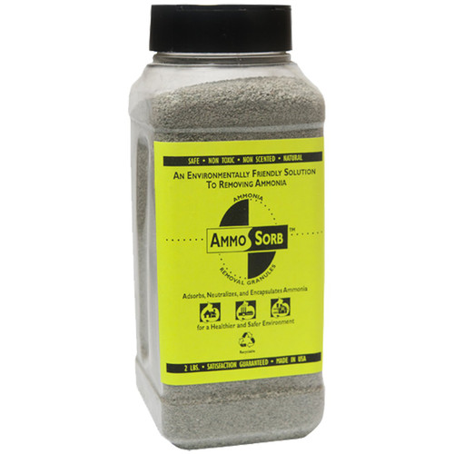 AMMOSORB Natural Ammonia Spill & Odor Absorbent Deodorizer Granules: 2 lb.