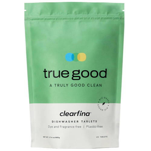 CLEARFINA Dishwasher Detergent Unscented Plastic-Free & Eco Friendly Alternative to Liquid Pods or Sheets Natural, Sustainable 40 Washes