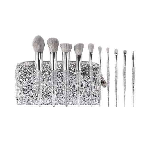 bh Cosmetics, Makeup Brush Set with Bag, Remix Dance Brush Beat, 10 Piece Eye & Face Brush Set, 8.6 oz