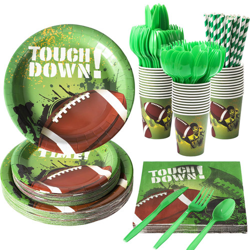 192pcs Super Bowl Party Supplies 2024, Football Party Plates and Napkins Decorations Supplies for 24 Guests, Football Super Bowl Disposable Paper Dinner Dessert Plates Beverage Dinnerware Sets 192pcs Super Bowl Party Supplies 2024, Football Party Plates and Napkins Decorations Supplies for 24 Guests, Football Super Bowl Disposable Paper Dinner Dessert Plates Beverage Dinnerware Sets