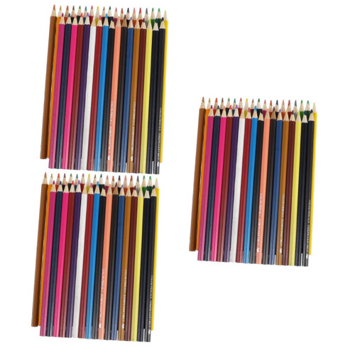 TEHAUX 3pcs 36 Colored Pencils Colour Pencil Crayon Pencils Watercolor Pencils Color Pencils for Kids Art Eco-fiendly Pencils Painting Pencil Drawing Pencils Boxed Crayons Basswood
