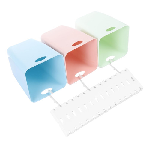 Cabilock 1 Set Sorting Trash can Mini Wastebasket Rubbish Bucket Compost Pail Recycle Garbage bin Recycling bin Mini trashcan Sorting Trash Bins Small Office Plastic Classification Bucket